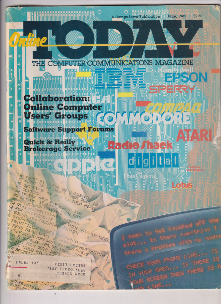 Online Today Magazine Commodore & Collabs June 1985 122719nonr