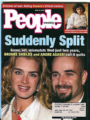 People Magazine April 26 1999 Brooke Shields Andre Agassi EX 012116jhe