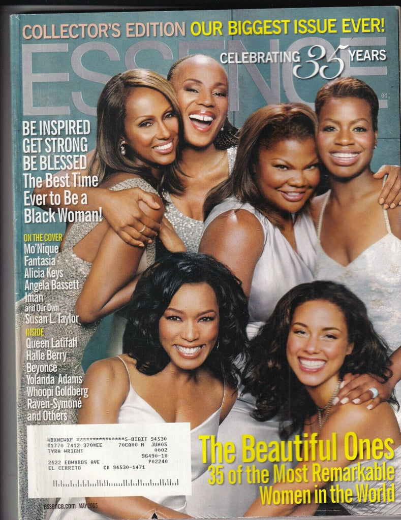 Essence Mag Mo'Nique Fantasia Alicia Keys May 2005 112719nonr