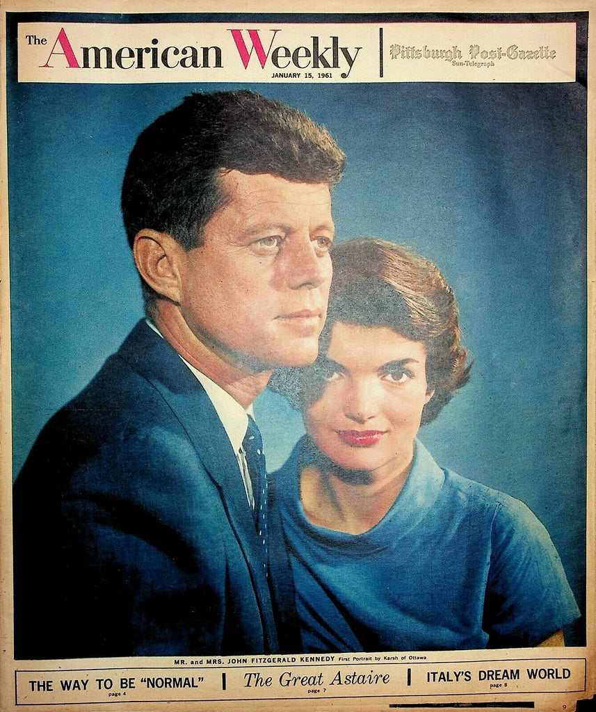 American Weekly January 15 1961 John F Jacqueline Kennedy JFK 030121AME2