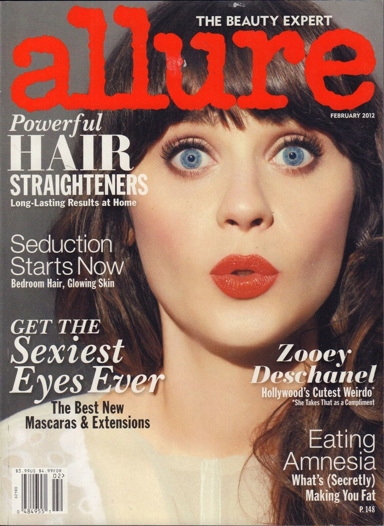 Allure February 2012 Zooey Deschanel VG 090816DBE