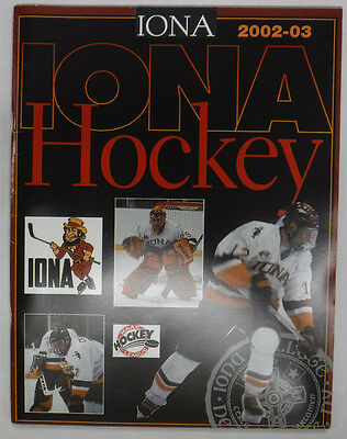 Iona Hockey Magazine 2002-03 072815R