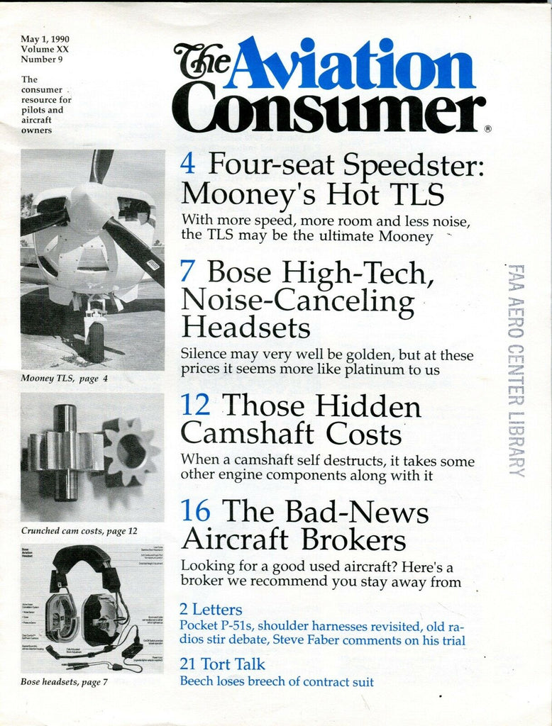 The Aviation Consumer Magazine May 1 1990 EX No ML FAA Library 102016jhe