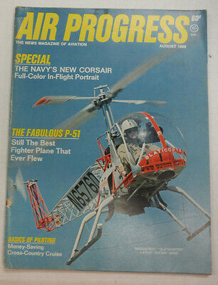 Air Progress Magazine Navy's New Corsair Glaticopter August 1968 FAL 060115R