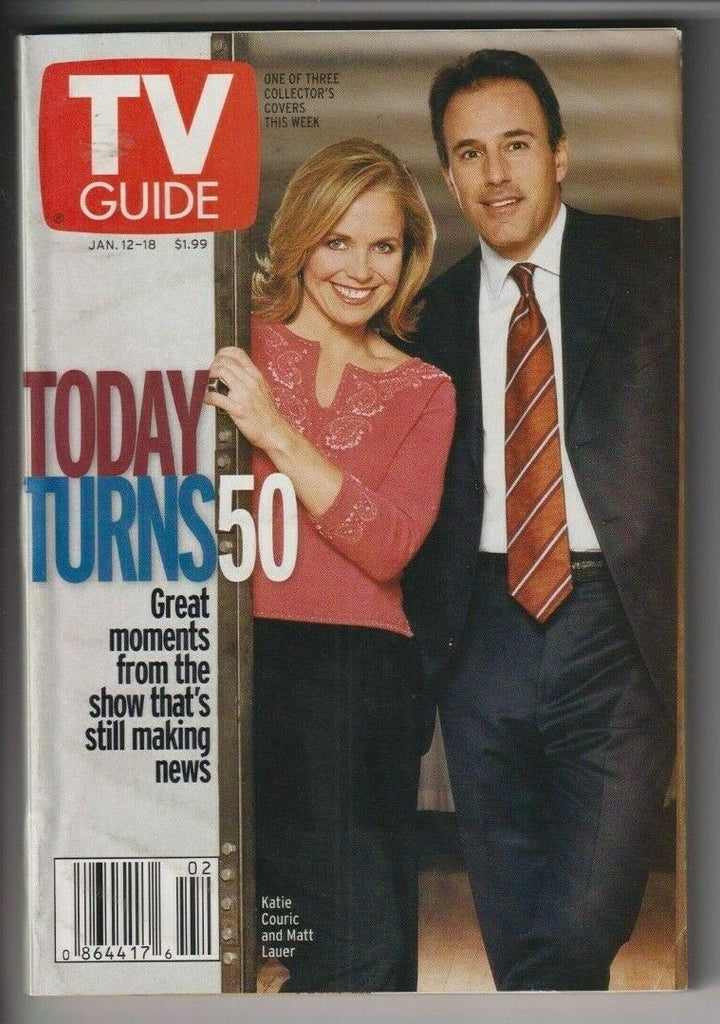 Tv Guide Mag Katie Couric Matt Lauer Today Turns 50 January 12, 2002 110319nonr
