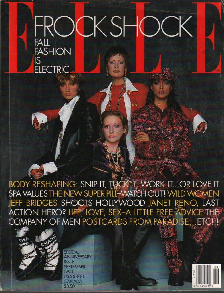Elle Fashion Magazine September 1993 Karen Katz Janet Reno Jeff Bridge 091420ame