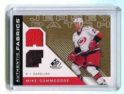 2007-08 Authentic Fabrics Jersey Patch Mike Commodore Carolina AF-CO jh17