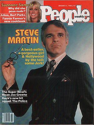 People Weekly January 21 1980 Steve Martin, Suzanne Somers VG 012916DBE