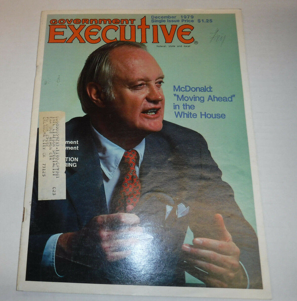 Government Executive Magazine McDonald In White House December 1979 FAA 102016R