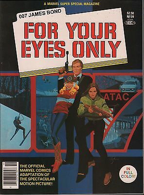 Marvel Magazine 007 James Bond For Your Eyes Only No.19 1981 EX 123115DBE