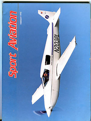 Sport Aviation Magazine February 1992 Pete Land's White Lightning EX 031416jhe