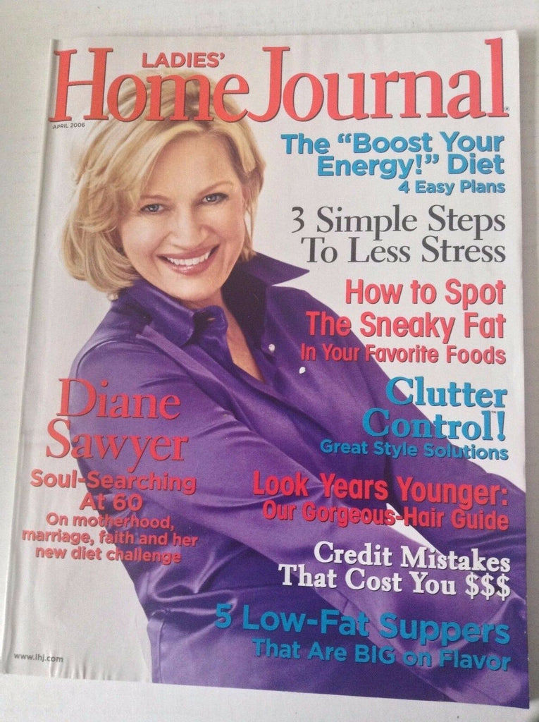 Ladies' Home Journal Magazine Diane Sawyer April 2006 051117nonrh2