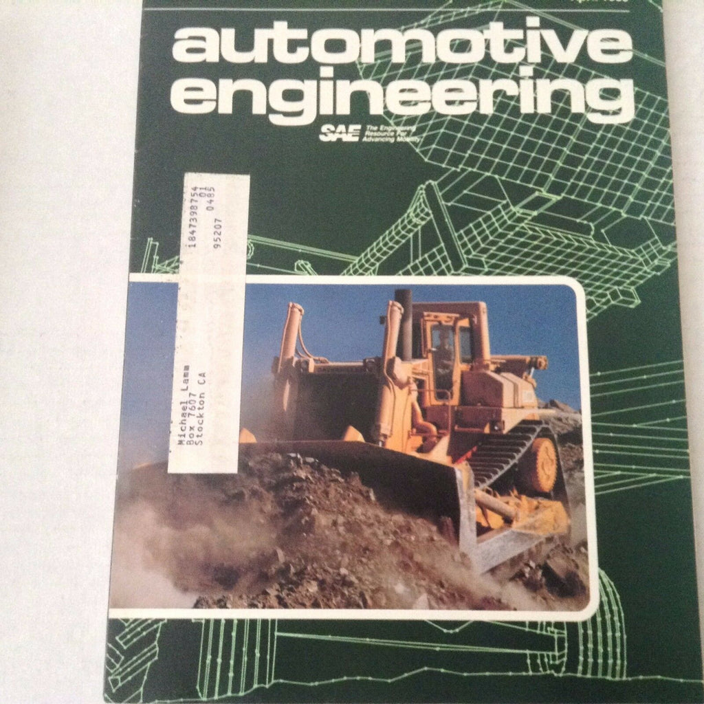 Automotive Engineering Magazine Dash Diagnostics April 1985 061117nonrh