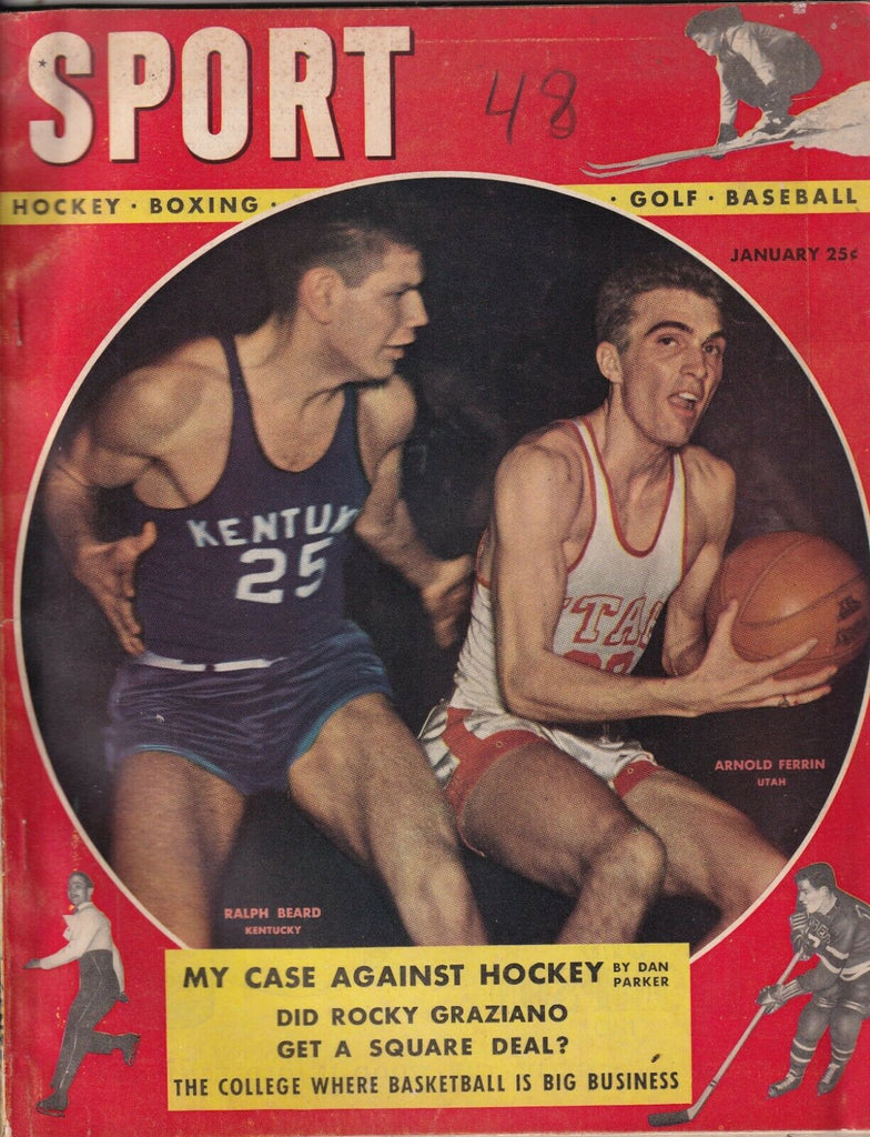 Sport Magazine Ralph Beard Arnold Ferrin January 1948 NO ML 080519nonr