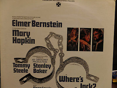 WHERE'S JACK (OST) ELMER BERNSTEIN 33 RPM EX 111115 TLJ