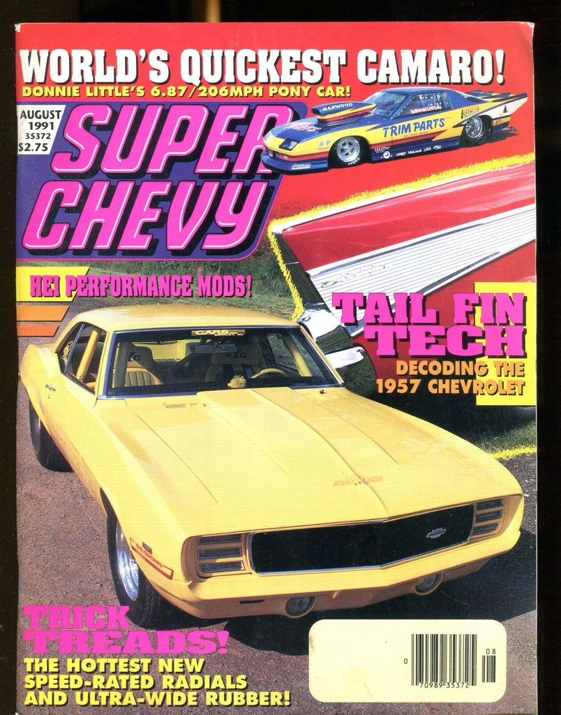 Super Chevy Magazine August 1991 1957 Chevrolet EX No ML 022717nonjhe