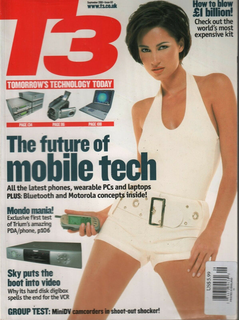 T3 UK Technology Magazine September 2001 Trium Future of Mobile Tech 112219AME