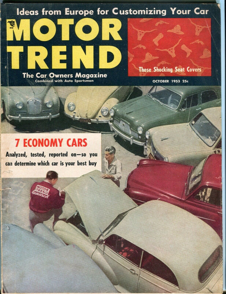 Motor Trend Magazine October 1953 Economy Cars GD No ML 053017nonjhe