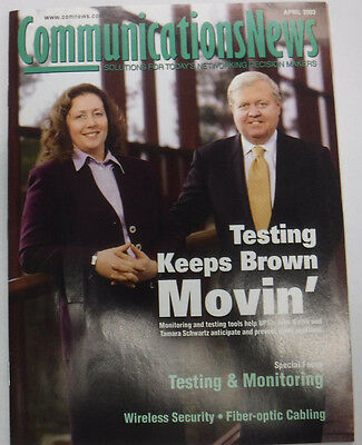 Communications News Magazine Testing Keeps Brown April 2003 FAL 071815R