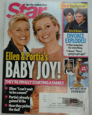 Star Magazine Ellen Degeneres & Portia October 2014 051115R