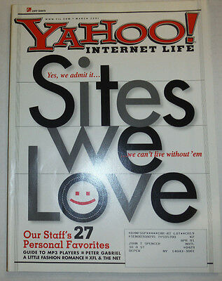 Yahoo! Magazine Sites We Love March 2001 032015R