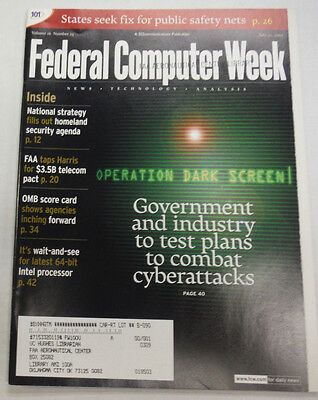 Federal Computer Week Magazine Operation Dark Screen July 2002 071515R