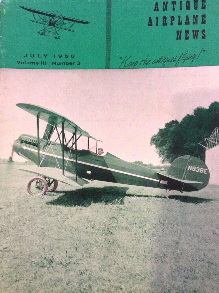 Antique Airplane News Magazine Krieder Reisner Story July 1956 121017nonrh