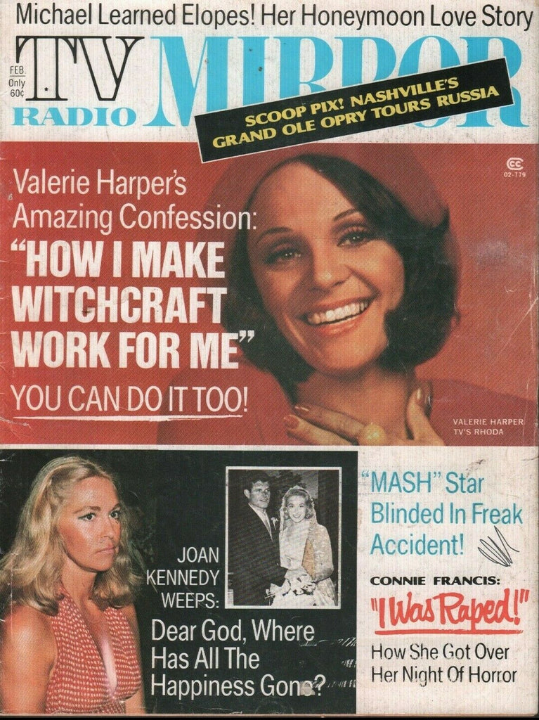 TV Radio Mirror February 1975 Joan Ted Kennedy Valerie Harper 071019AME