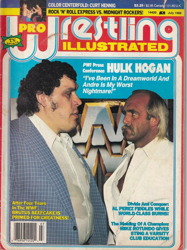 Pro Wrestling Illustrated Magazine Hulk Hogan Andre Giant July 1988 022619nonr
