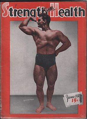 Strength and Health June, 1945 The Self improvement Magazine Gd 122215DBE