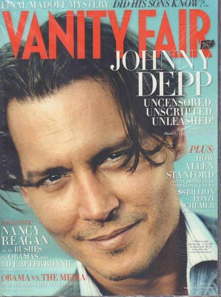 Vanity Fair July 2009 Johnny Depp Nancy Reafan Michael Wolff 010519DBE