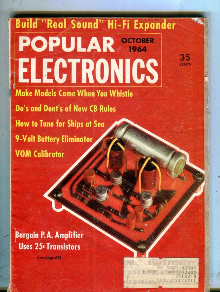 Popular Electronics Magazine October 1964 P.A. Amplifier ML 070117nonjhe