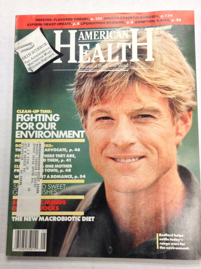 American Health Magazine Robert Redford May 1988 020817RH