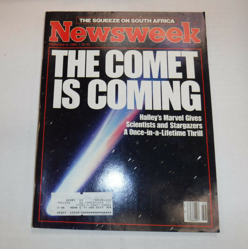 Newsweek Magazine Halley's Comet Is Coming September 9, 1985 101916R