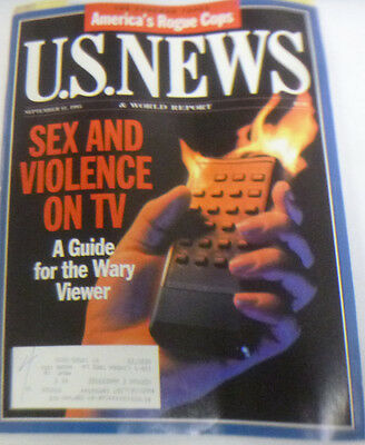 U.S. News Magazine Sex And Violence On TV September 1995 043014R