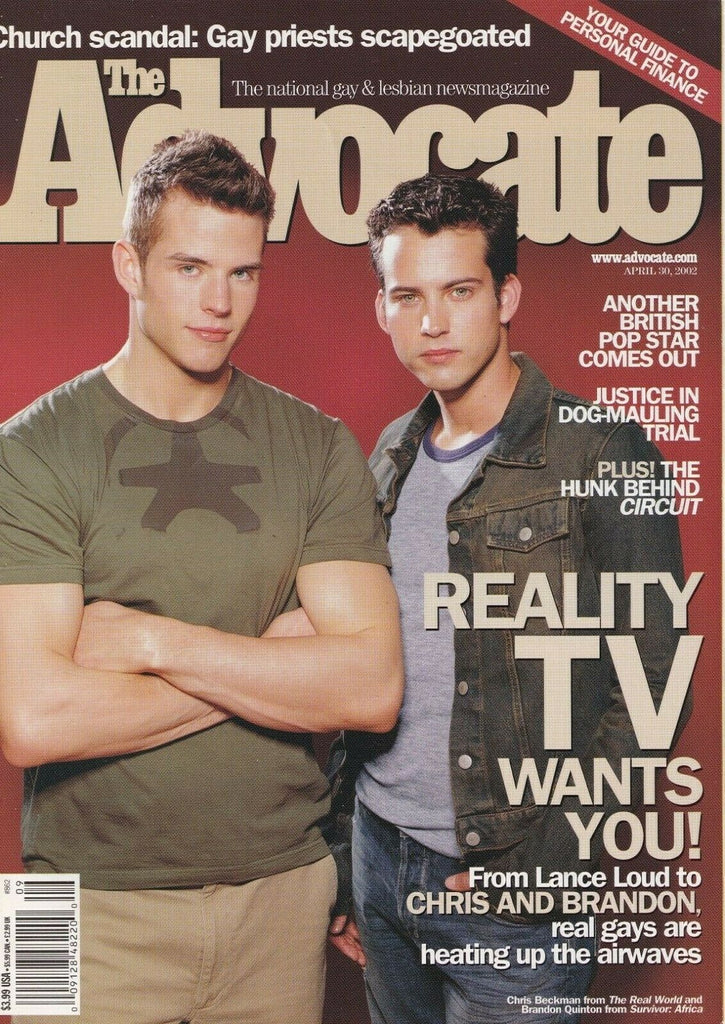 The Advocate April 30 2002 Chris Beckman Brandon Quinton 060719DBE