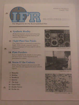 IFR Pilot Magazine Synthetic Reality Flight Plan August 1993 FAL 061815R