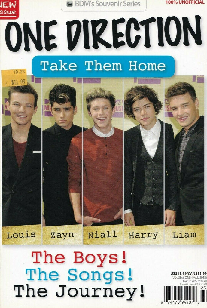 One Direction Take Them home Volume One BDM Sourvenire 060719DBE2