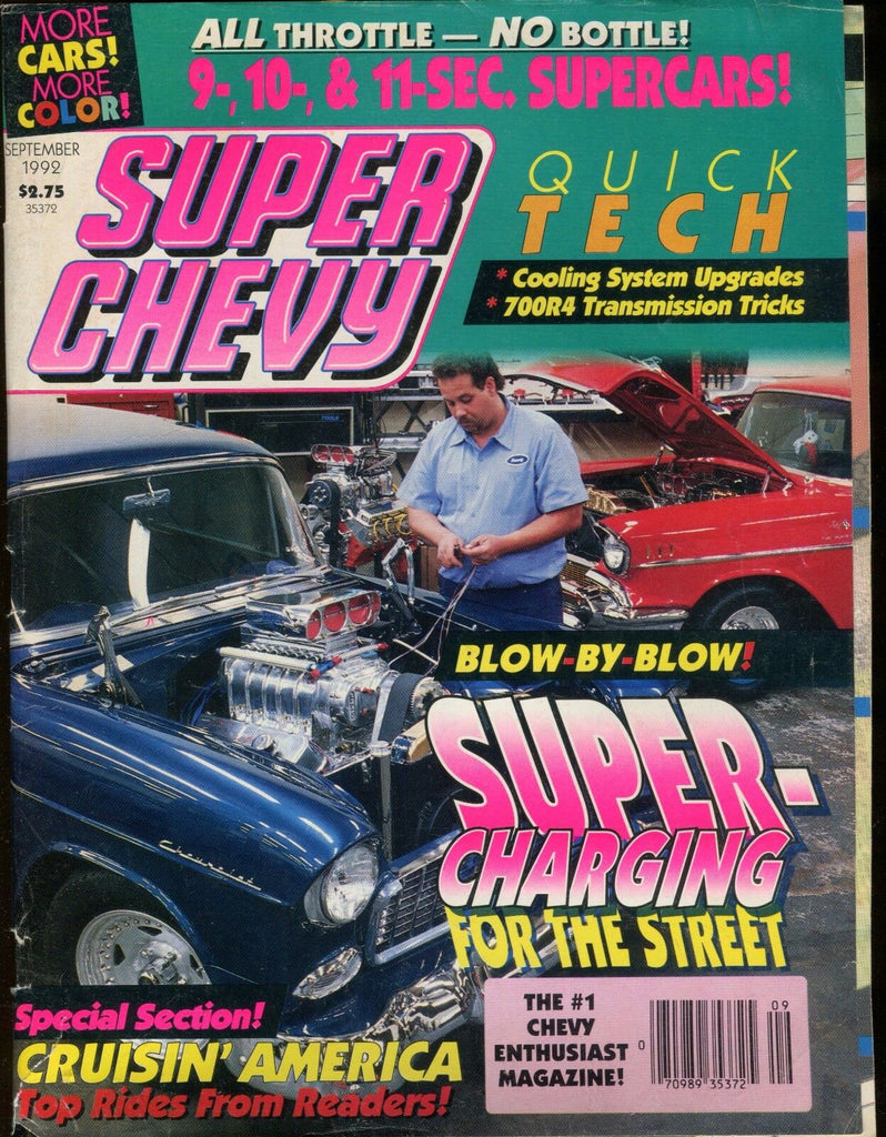 Super Chevy Magazine September 1992 VG No ML 021717jhe