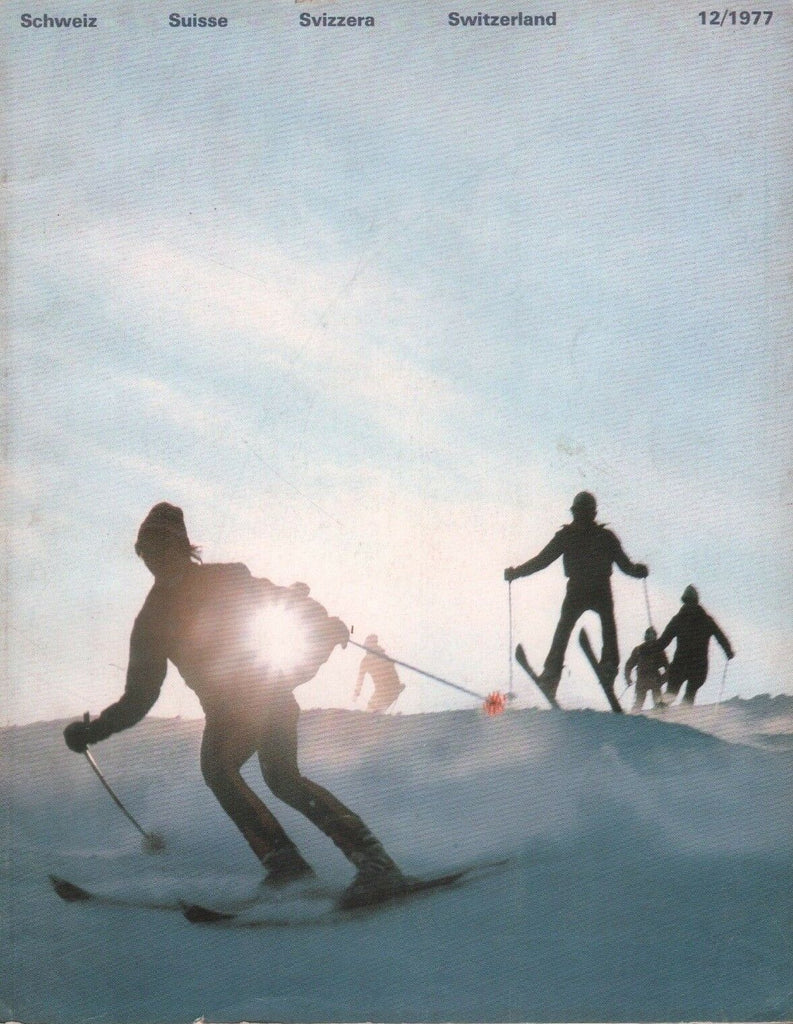 Switzerland Magazine December 1977 Foreign Tourism Magazine 080818DBE2