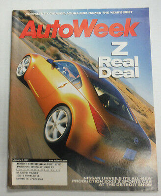 Autoweek Magazine Nissa Unveils Z Sports Car January 2001 070915R