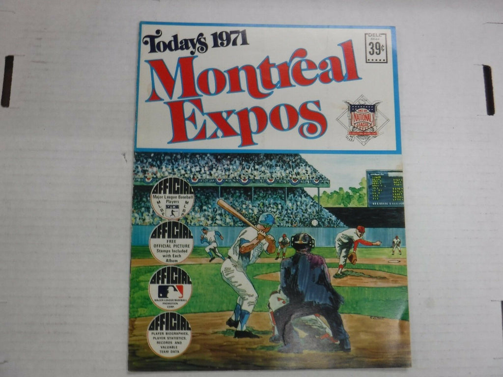 1971 Montreal Expos Today's Team Stamps Book Staub Fairly++010917jhe