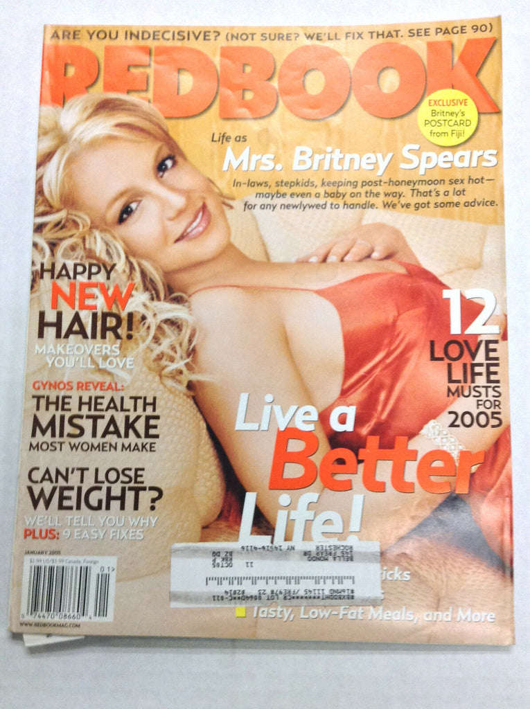 Redbook Magazine Britney Spears Health Mistakes January 2005 020117RH