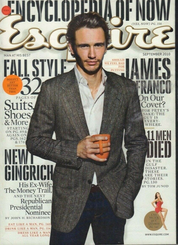 Esquire September 2010 James Franco Newt Gingrich John Richardson 022019DBE