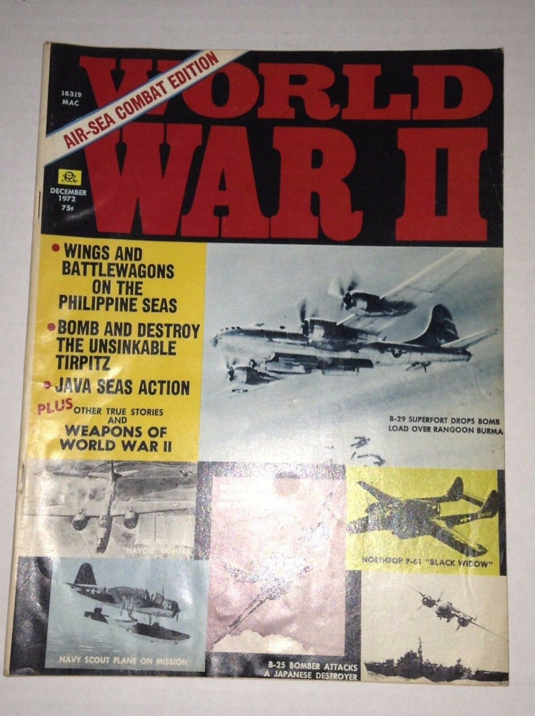 World War II Magazine Wings And Battlewagons December 1972 010217RH