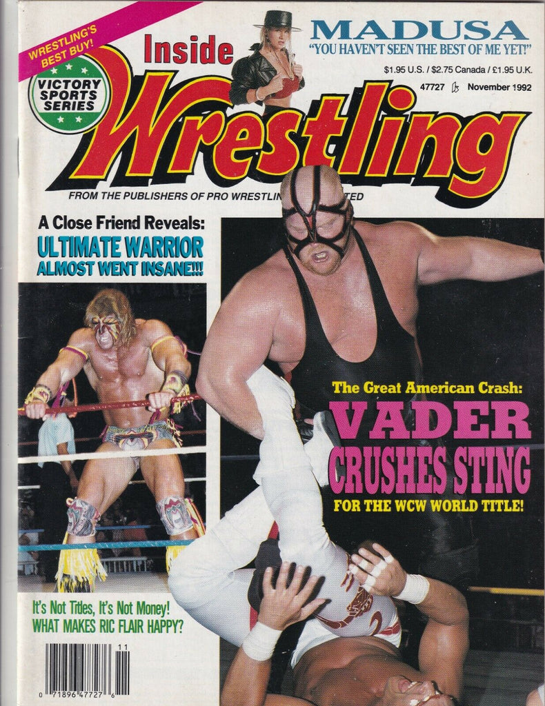 Inside Wrestling Van Vader Ultimate Warrior November 1992 061919nonr