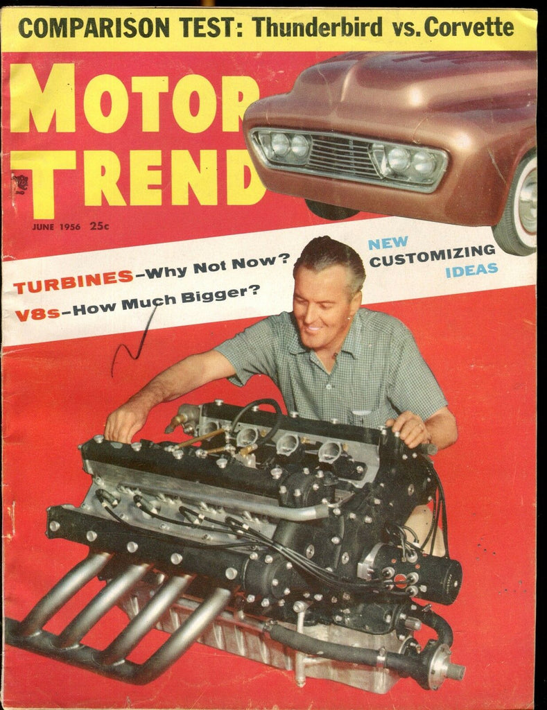 Motor Trend Magazine June 1956 Thunderbird VG No ML 030117nonjhe