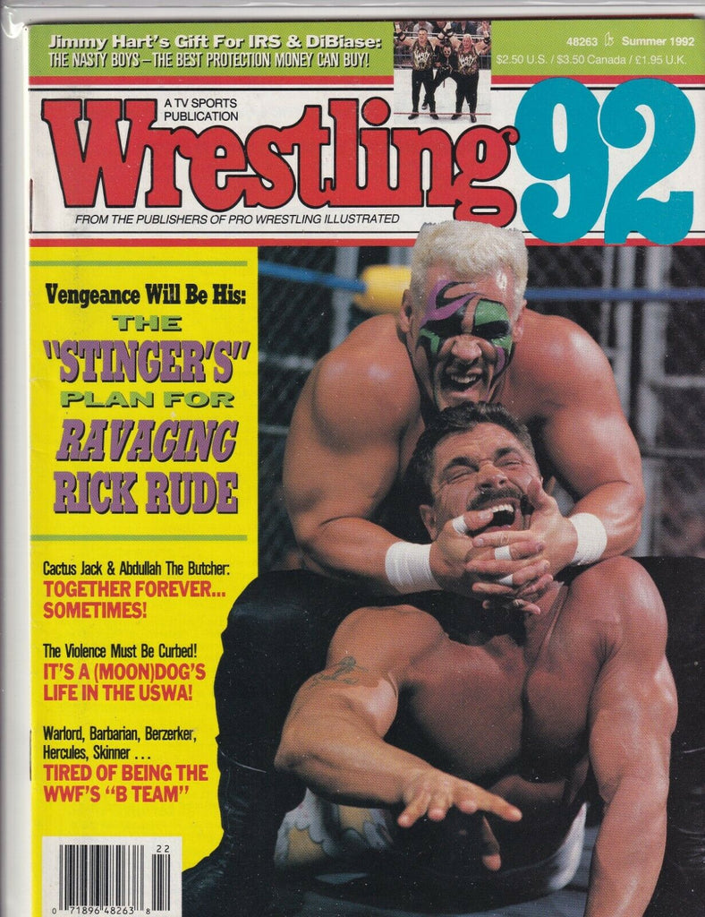 Wrestling Magazine Sting Rick Rude Cactus Jack Summer 1992 061819nonr