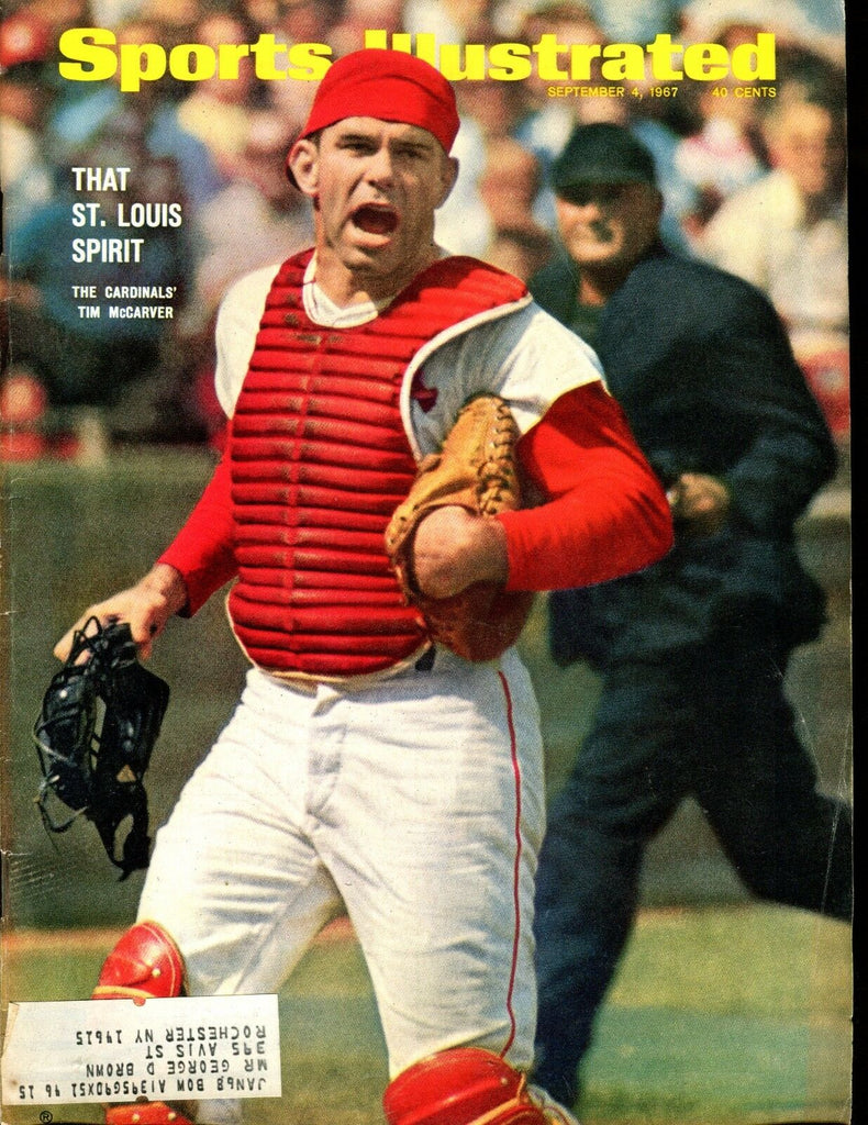 Sports Illustrated Magazine September 4 1967 Tim McCarver VG w/ML 020817jhe