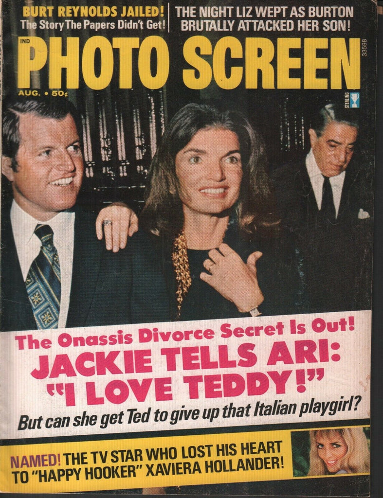 Photo Screen August 1973 Jackie Kennedy Onassis Xavier Hollander 070119AME